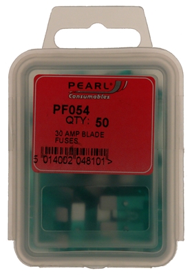 Pearl PF054 Blade Fuse 30 Amp X 50