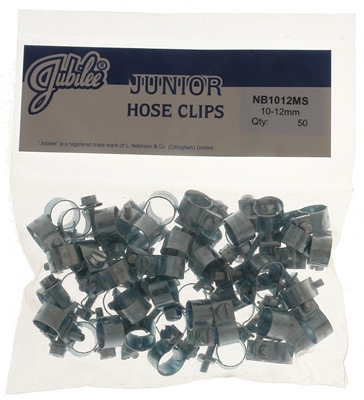 Jubilee NB1012 Junior Clips M/S 10-12mm Pack Of 50