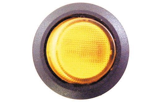 Wot-Nots PWN561 Switch Amber Illuminated Mini Round