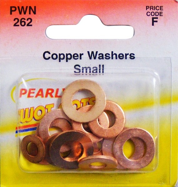 Wot-Nots PWN262 Washers Assorted Copper Small 15pk