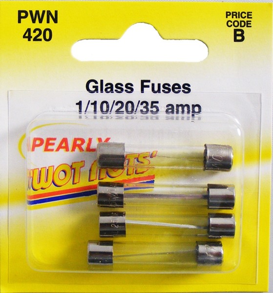 Wot-Nots PWN420 Fuse Glass Assorted 1/10/20/35 Amp