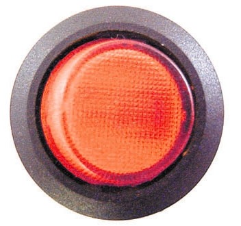 Wot-Nots PWN562 Switch Red Illuminated Mini Round