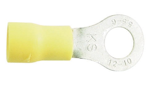 Wot-Nots PWN304 Wrg Conn Yellow 1/4 Inch Ring X 2